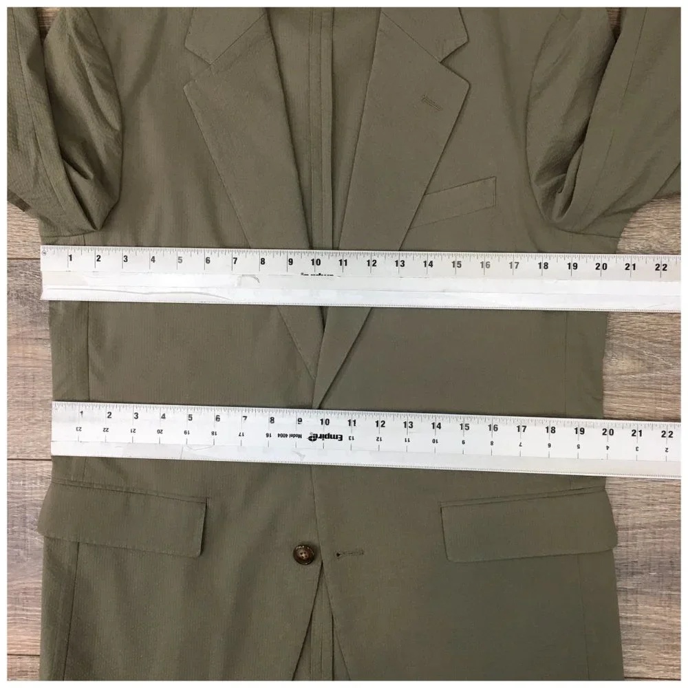 New J Crew Mens Blazer Sport Coat Two Button Casual Jacket Size 38R Cotton Suits
